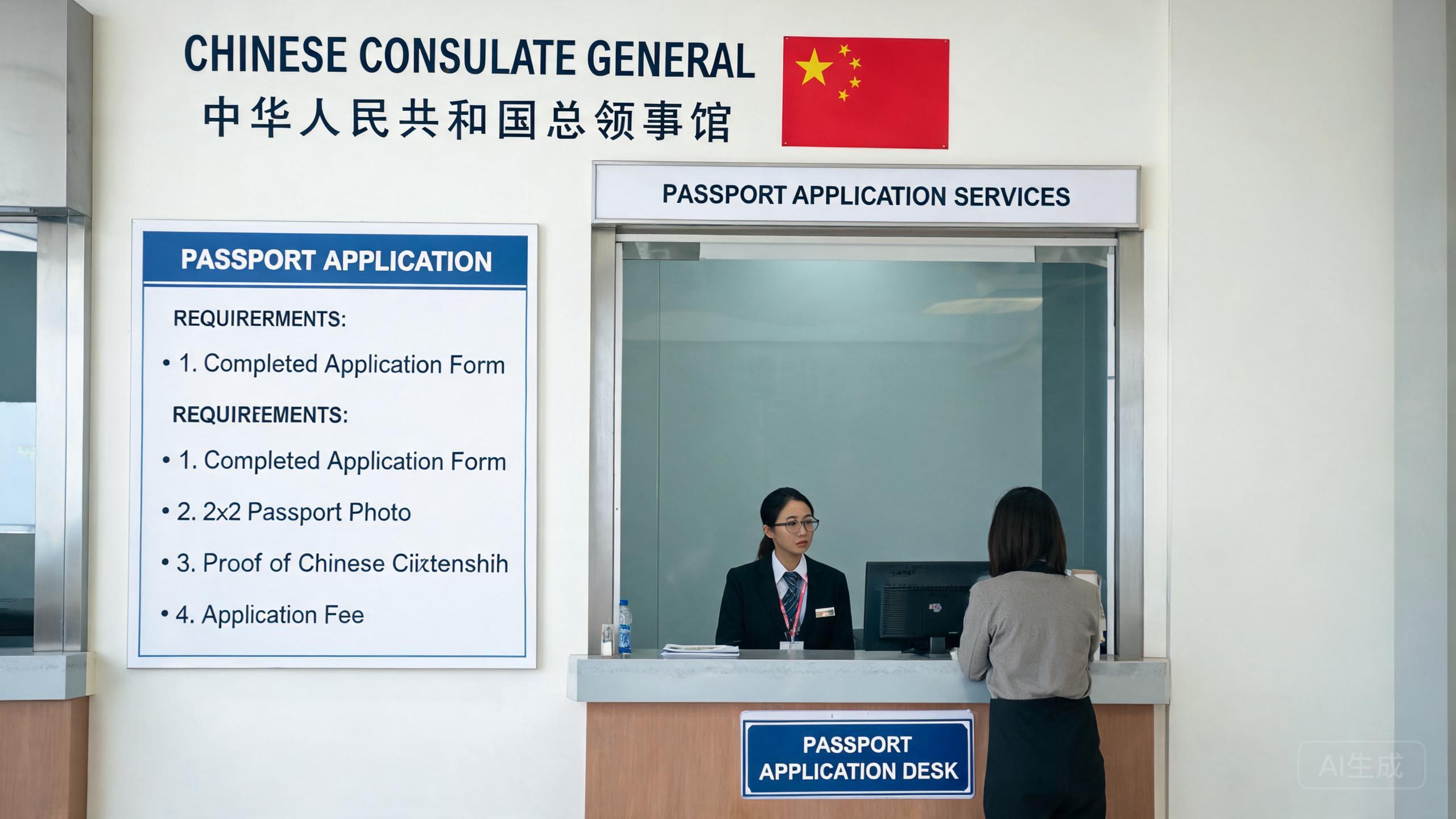 中国使领馆办证
